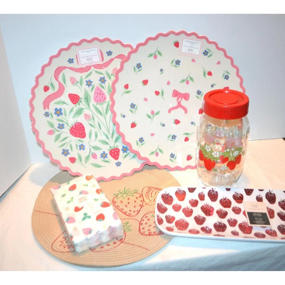 Strawberry Kitschy Fresh Party Market Shower Tabletop Goods